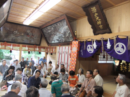 加賀神社拝殿の大絵馬